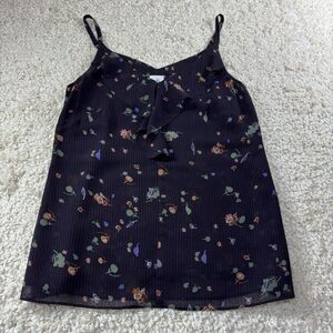 Cabi 3607 Tank Top Women's Extra Small Xs Floral Summer‎ Shirt